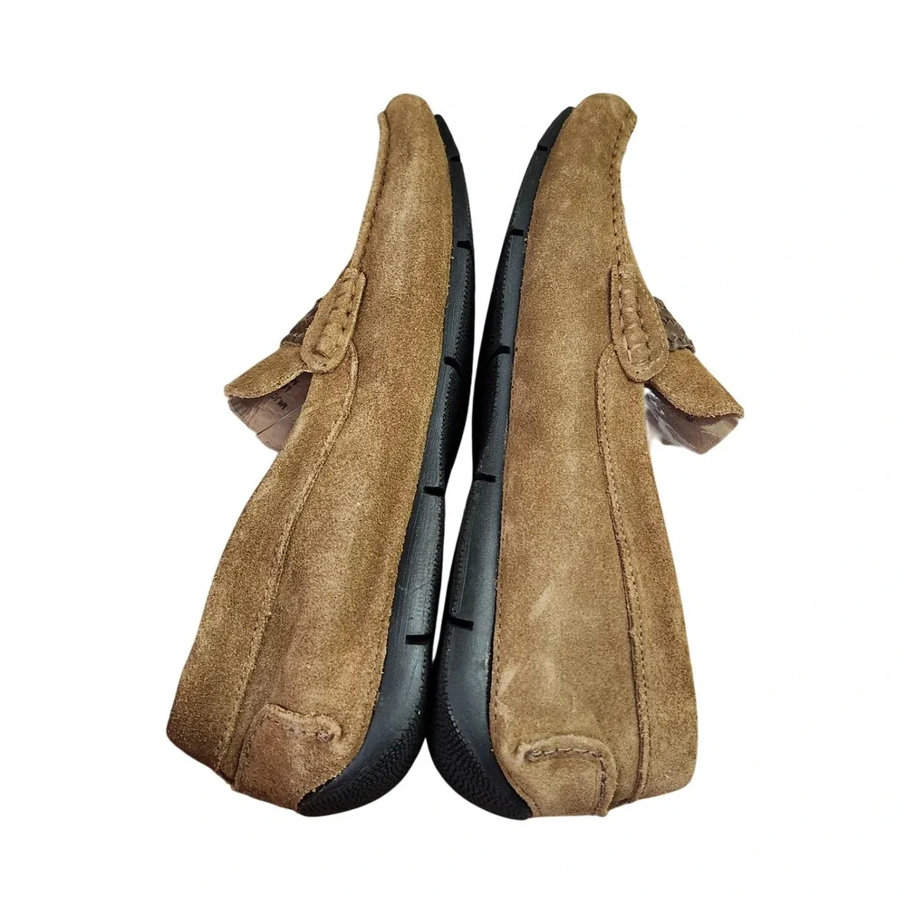Marc Joseph New York Mens Tan Suede Driving Loafers Moccasin  display picture 3